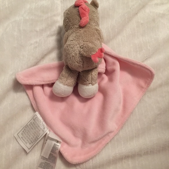Carter's Pink Horse Rattle Plush Security Blanket Lovey # X30389H (2013) - Picture 3 of 5